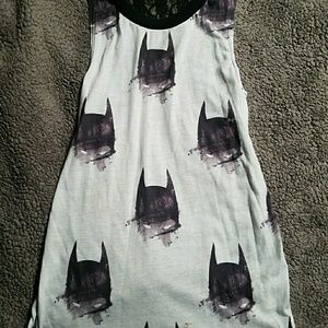 Batman themed tank top for girls